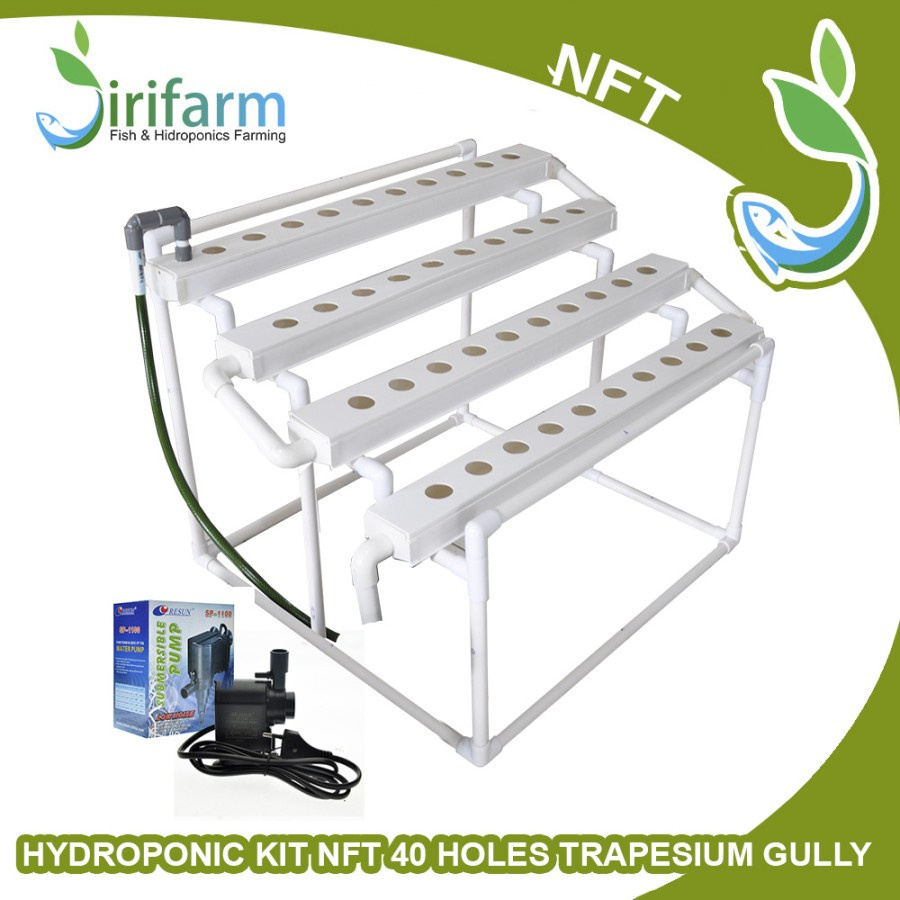 READY! Jirifarm Paket Tanam Hidroponik NFT 1 M 40 LT Model L Ekonomis