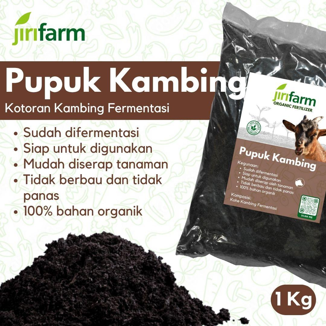 JIRIFARM - Pupuk Kandang Kotoran Hewan Kohe Kambing  Organik Murni Asli Tanpa Campuran