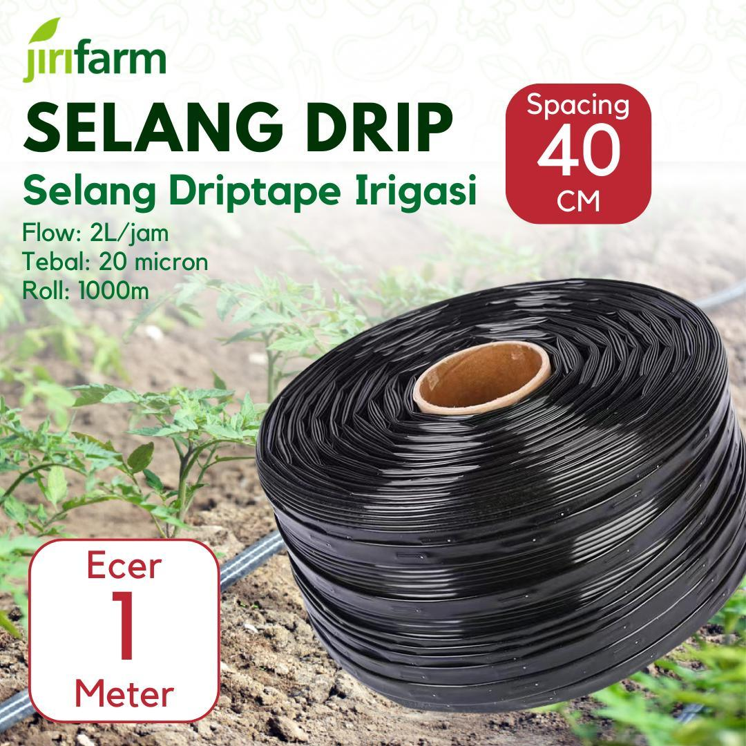 JIRIFARM - Selang Driptape DT0116 Tebal 0.2mm, Jarak lubang 40 cm untuk Drip Harga Permeter