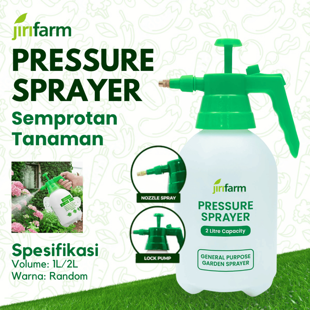 JIRIFARM - Pressure Sprayer Kyokan / Farmjet 2 LITER Botol Spray Semprotan Pompa Manual/Semprotan tanaman