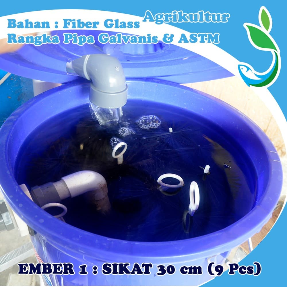 Paket Kit Aquaculture Simple #1 / Akuakultur Kolam ikan + filter