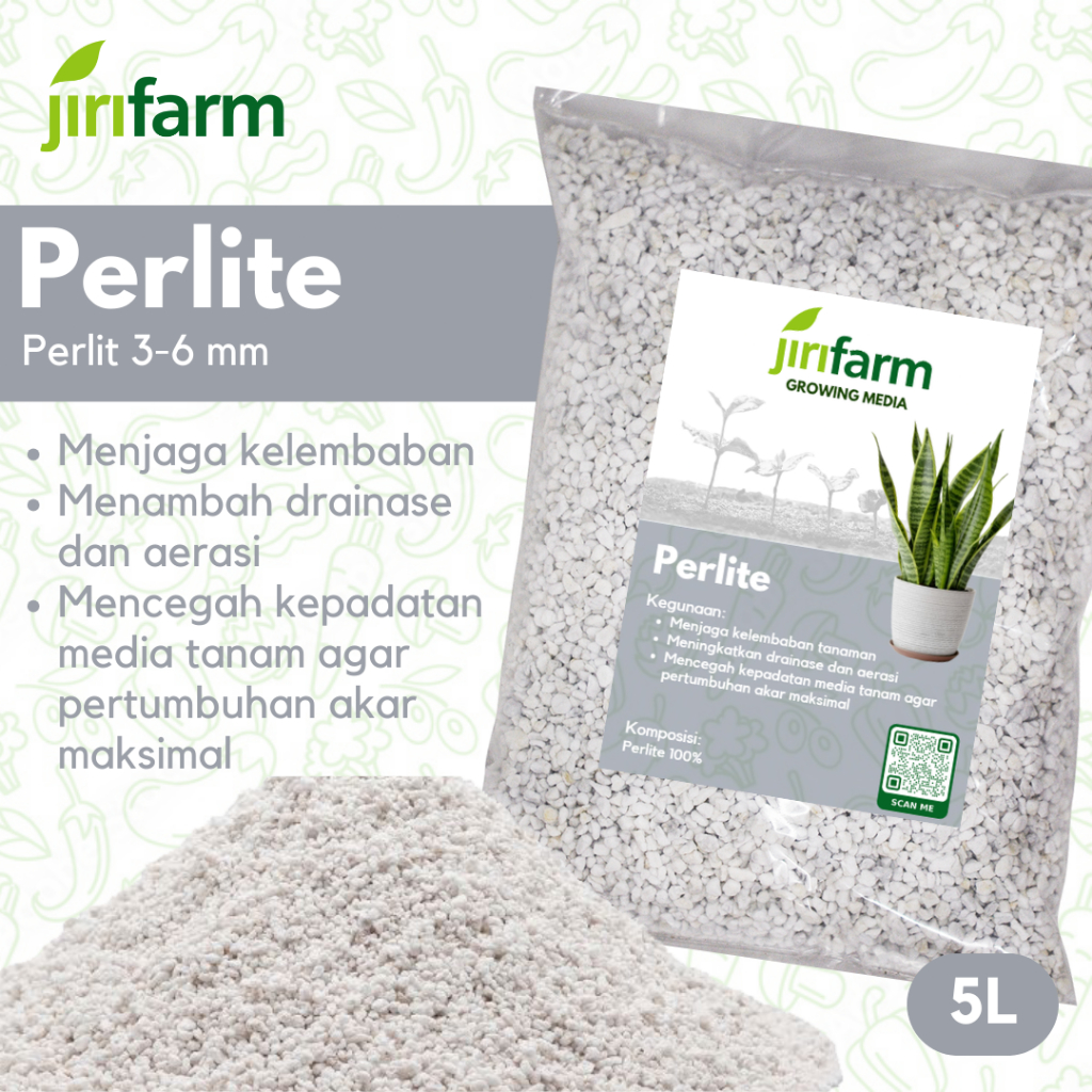 JIRIFARM - Perlite 5 Liter Media Tanam Perlit Hidroponik Kaktus Sukulen