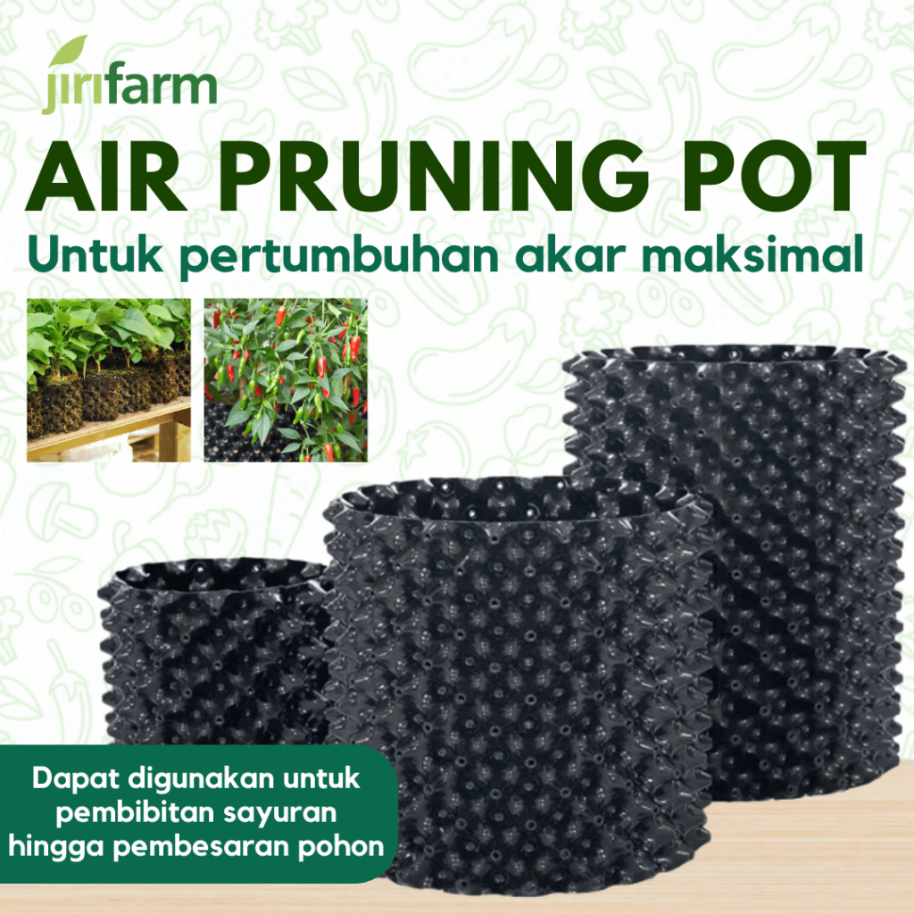 JIRIFARM - Air Pruning Pot Tanaman Pohon Buah Tabulampot Root Controller Container 20 30 40 50 Murah