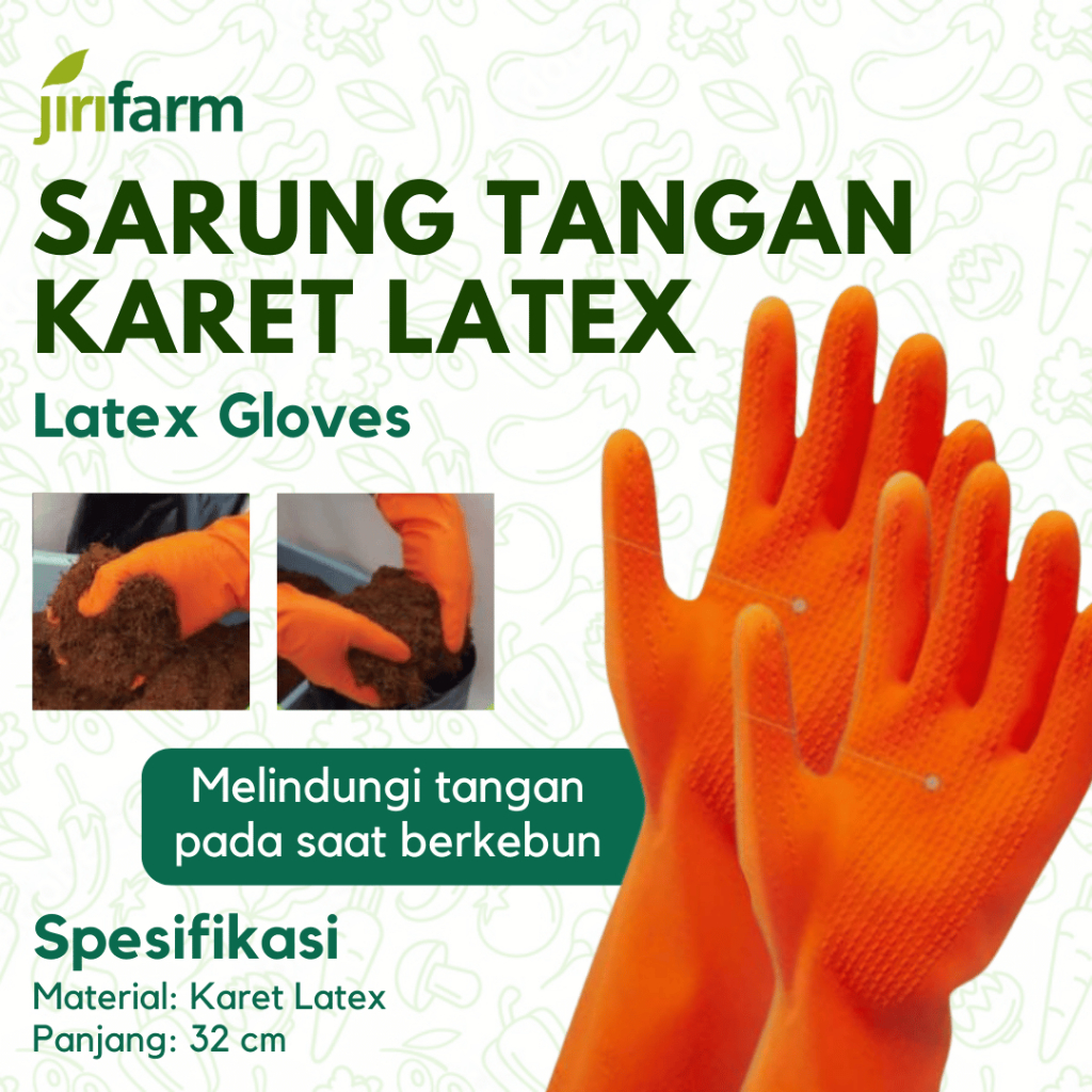 JIRIFARM - Sarung Tangan Karet Latex Freder Kebun Household Gloves
