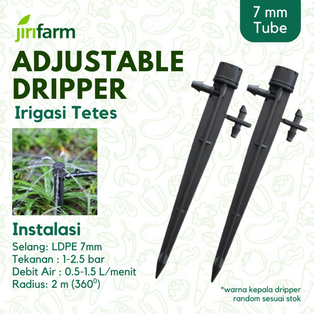 Jirifarm Hidroponik 1150-180 Adjustable Dripper 16L/H (09256)