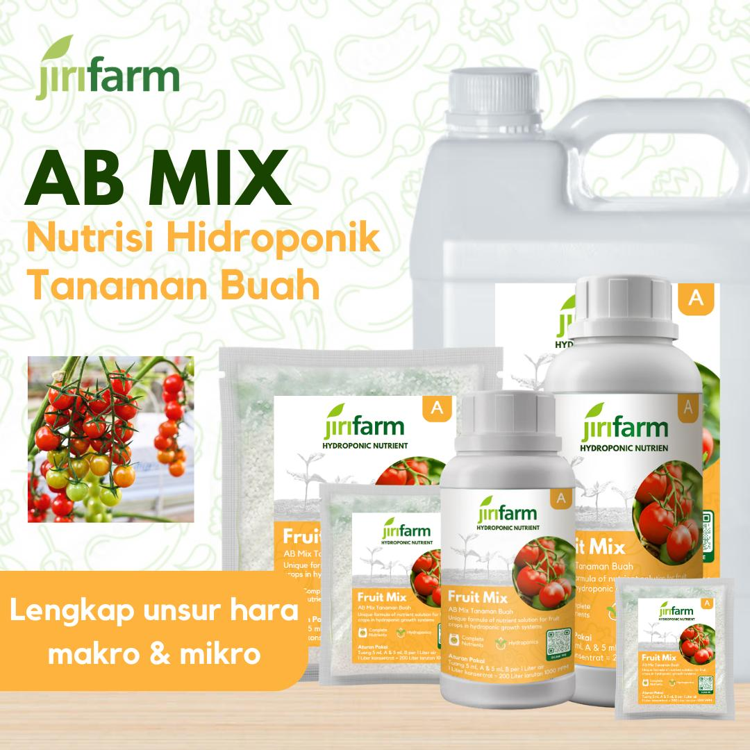 JIRIFARM - AB Mix Konsentrat Pupuk Nutrisi Hidroponik Tanaman Bunga Hias Sayuran Daun Buah Cabai