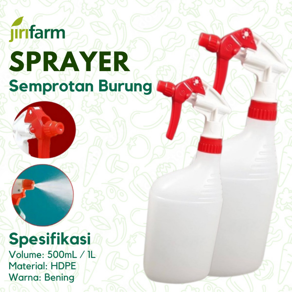JIRIFARM - Hand Sprayer Semprotan Tangan Untuk Penyiraman Tanaman Kapasitas 500mL 1000 mL 1 Liter 1L