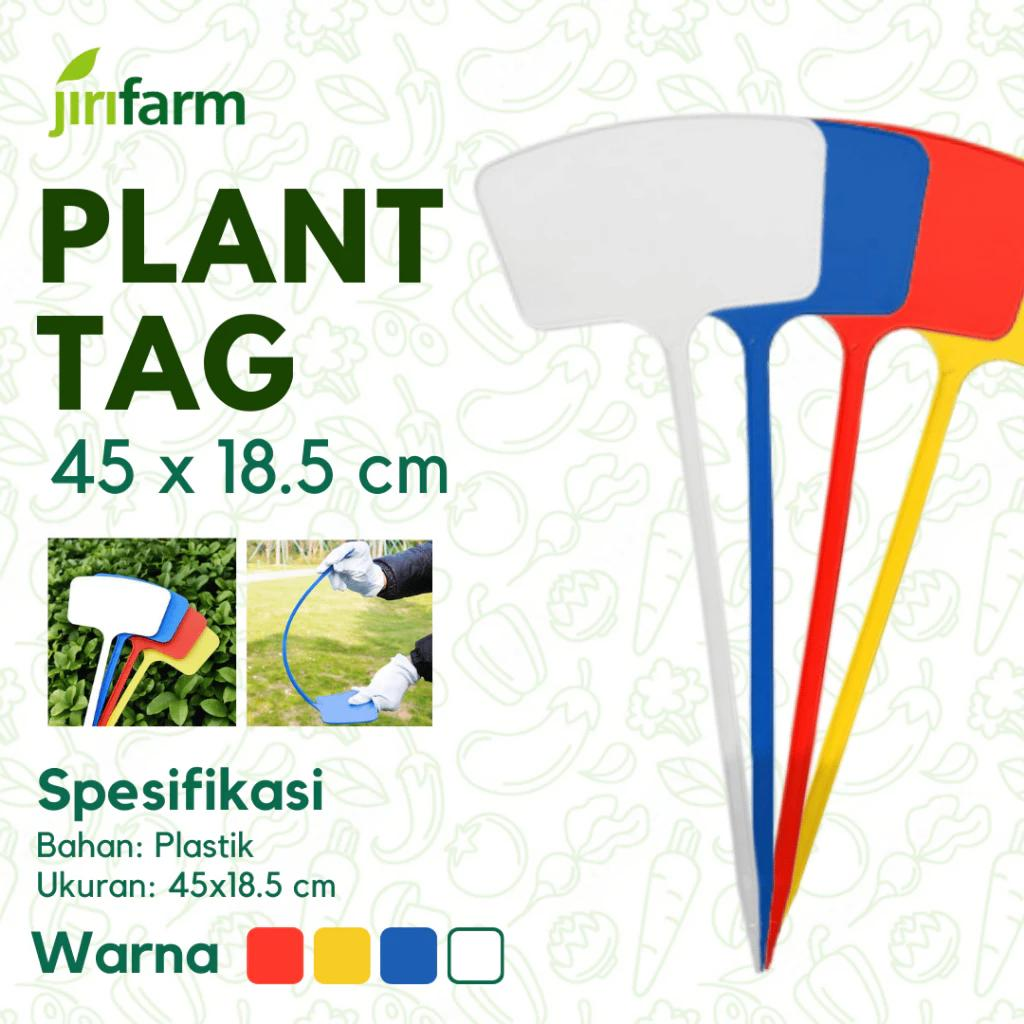 JIRIFARM - Plant Tag 45x18 Name Label - Label Penanda Tanaman Tebal, Thick Model Tee - T Warna Warni