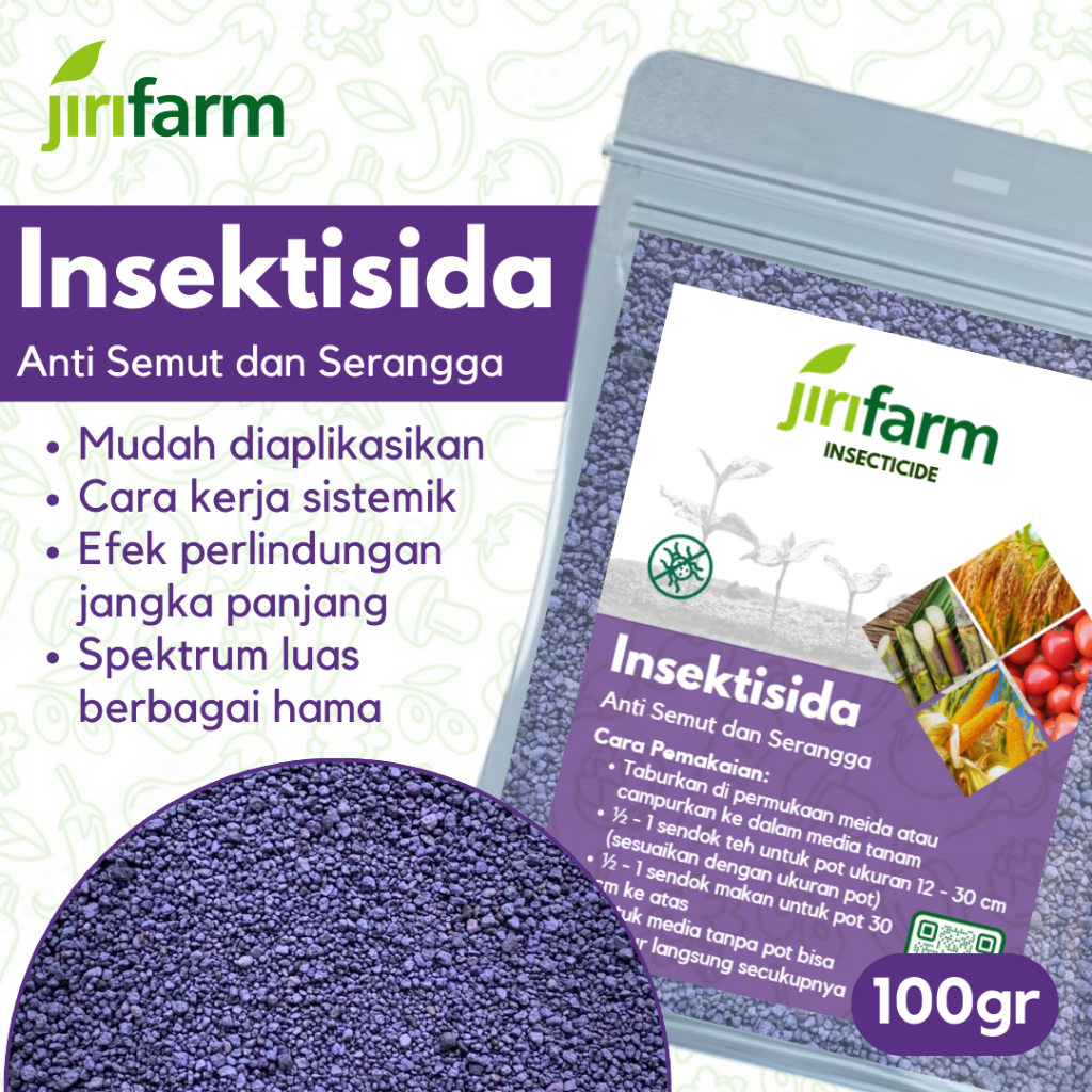JIRIFARM - Insektisida Nematisida Pembasmi Hama Semut Cacing Ulat Serangga Tanaman Hias Sayur Buah