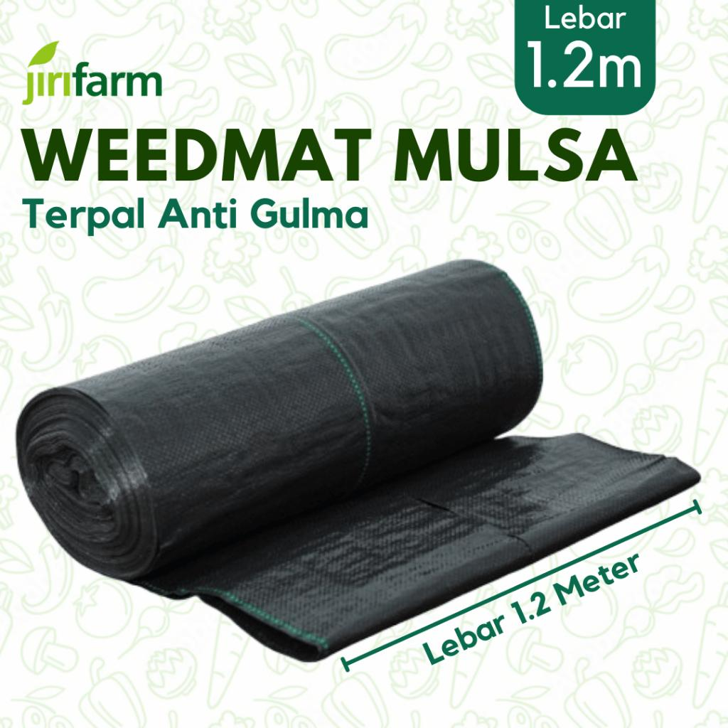 JIRIFARM - Mulsa Weedmat Lebar 1.2 Meter Terpal Green House Meteran Woven Fabric Anti UV