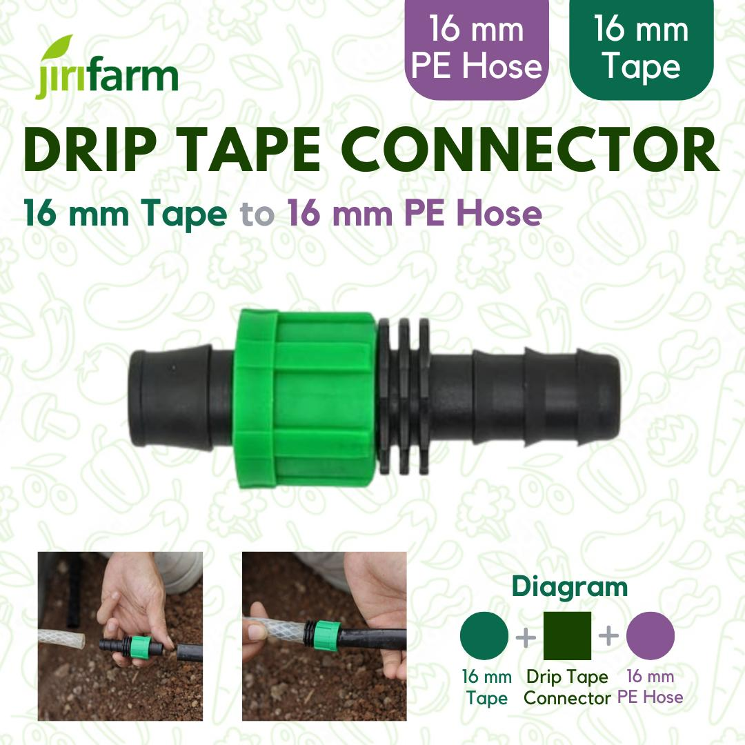 Konektor Driptape 16mm Barb Coupling 16mm / driptape ke selang 5/8