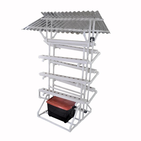 Jirifarm Hidroponik (09309) Paket Starterkit NFT Model-I 70 Lubang Tanam w/ Atap Solartuff Anti UV