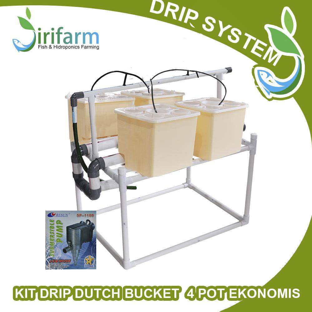 READY! Jirifarm Paket Hidroponik Dutch Bucket drip 4 LT Ekonomis