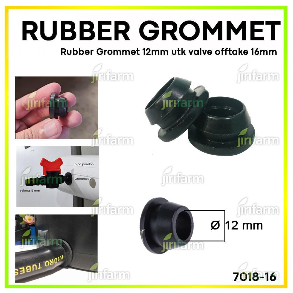 JIRIFARM - Hidroponik 7018-16 Rubber Grommet 12mm utk valve offtake 16mm