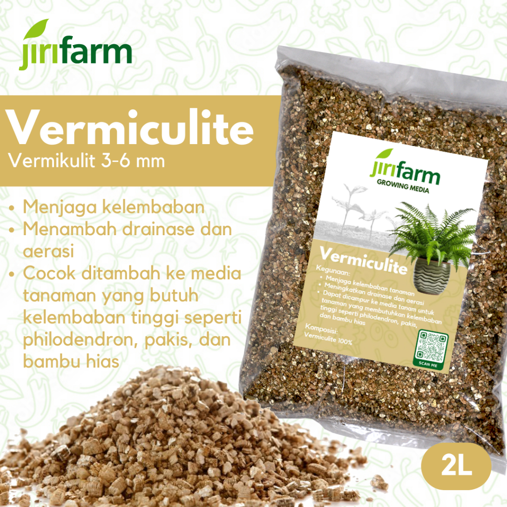 JIRIFARM -  Vermiculite 2 Liter 2L Media Tanam Vermikulit